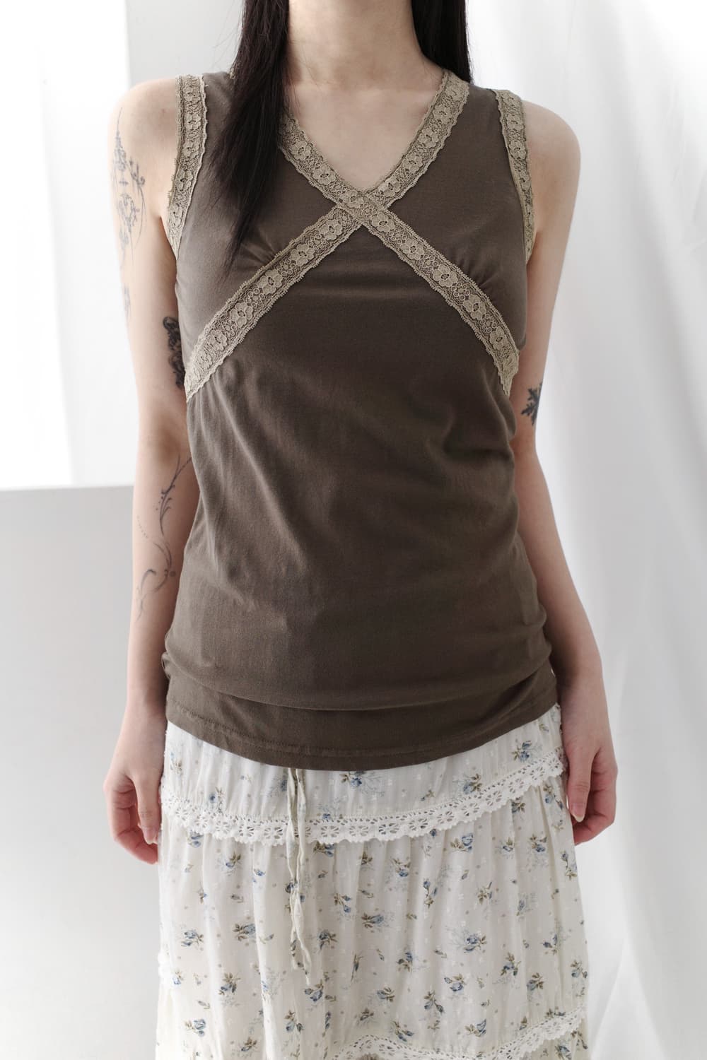 lace sleeveless  상품이미지3