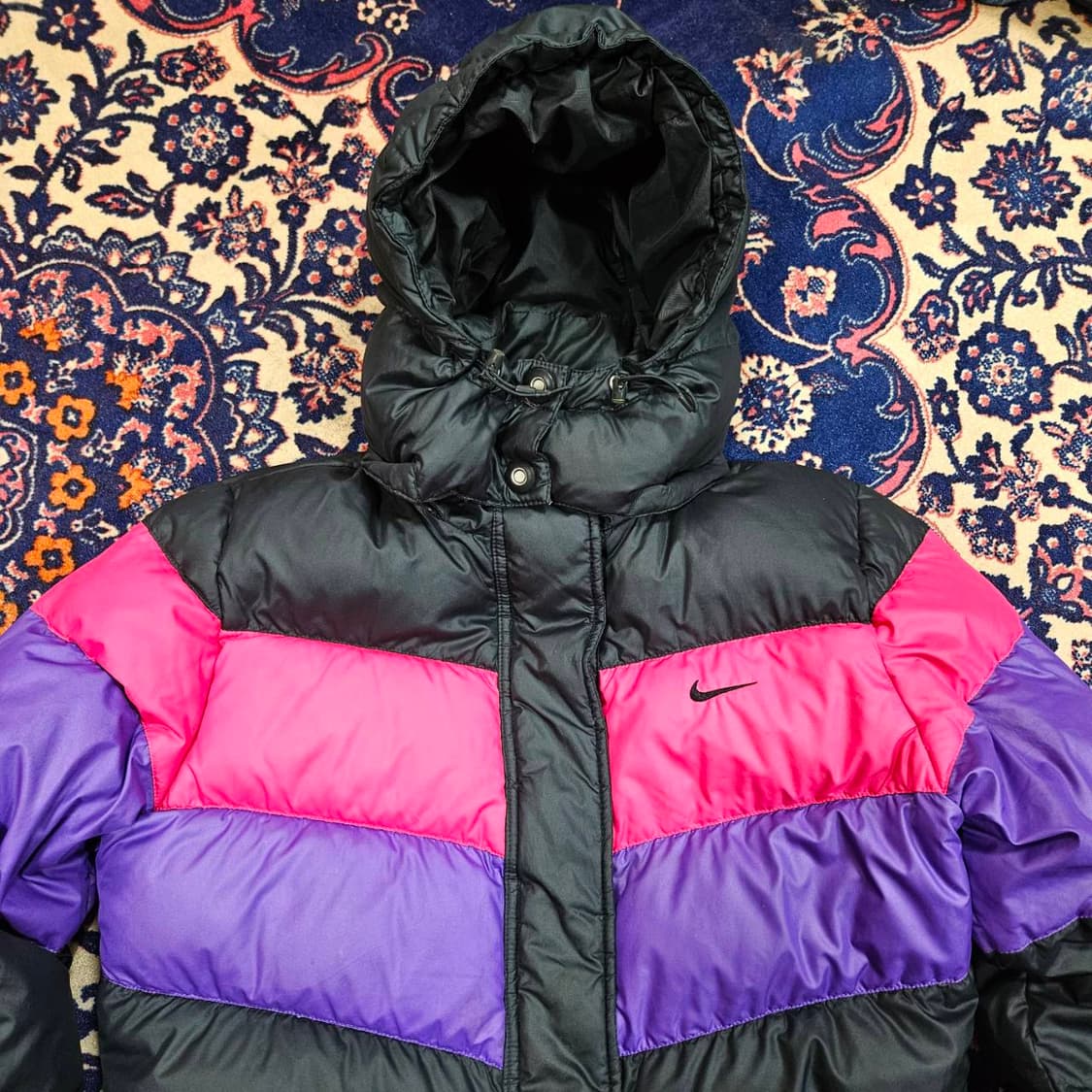 나이키(Nike) 덕다운 핑크 퍼플 배색 패딩
 상품이미지2