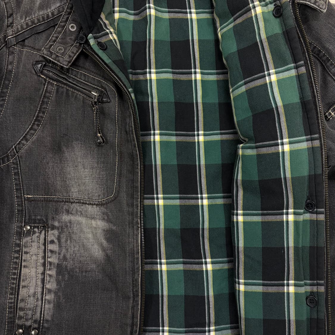 UGIZ 워싱누빔청자켓 상품이미지9