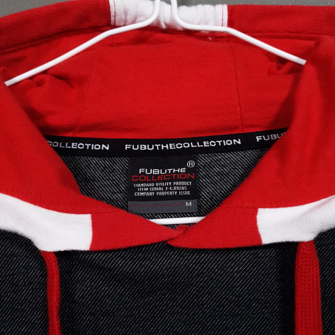 90 (S) Fubu 00s 후부 빅로고 스트라이프 코튼 스웻 후드티 상품이미지4