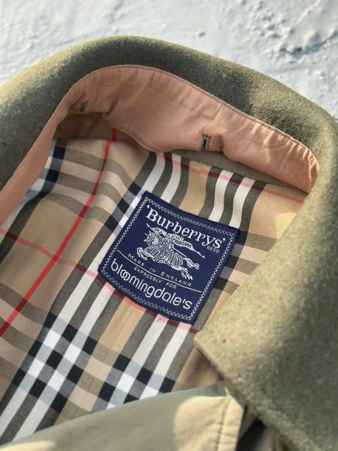 80s 올드 버버리 원패널슬리브 트렌치코트 상품이미지1