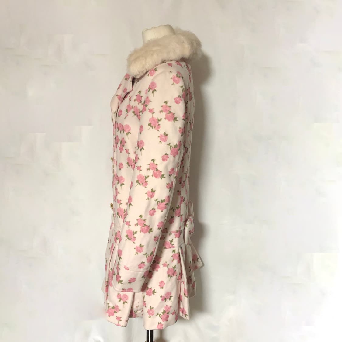디어리 꽃무늬 코트 핑크 플로랄 deary 상품이미지7