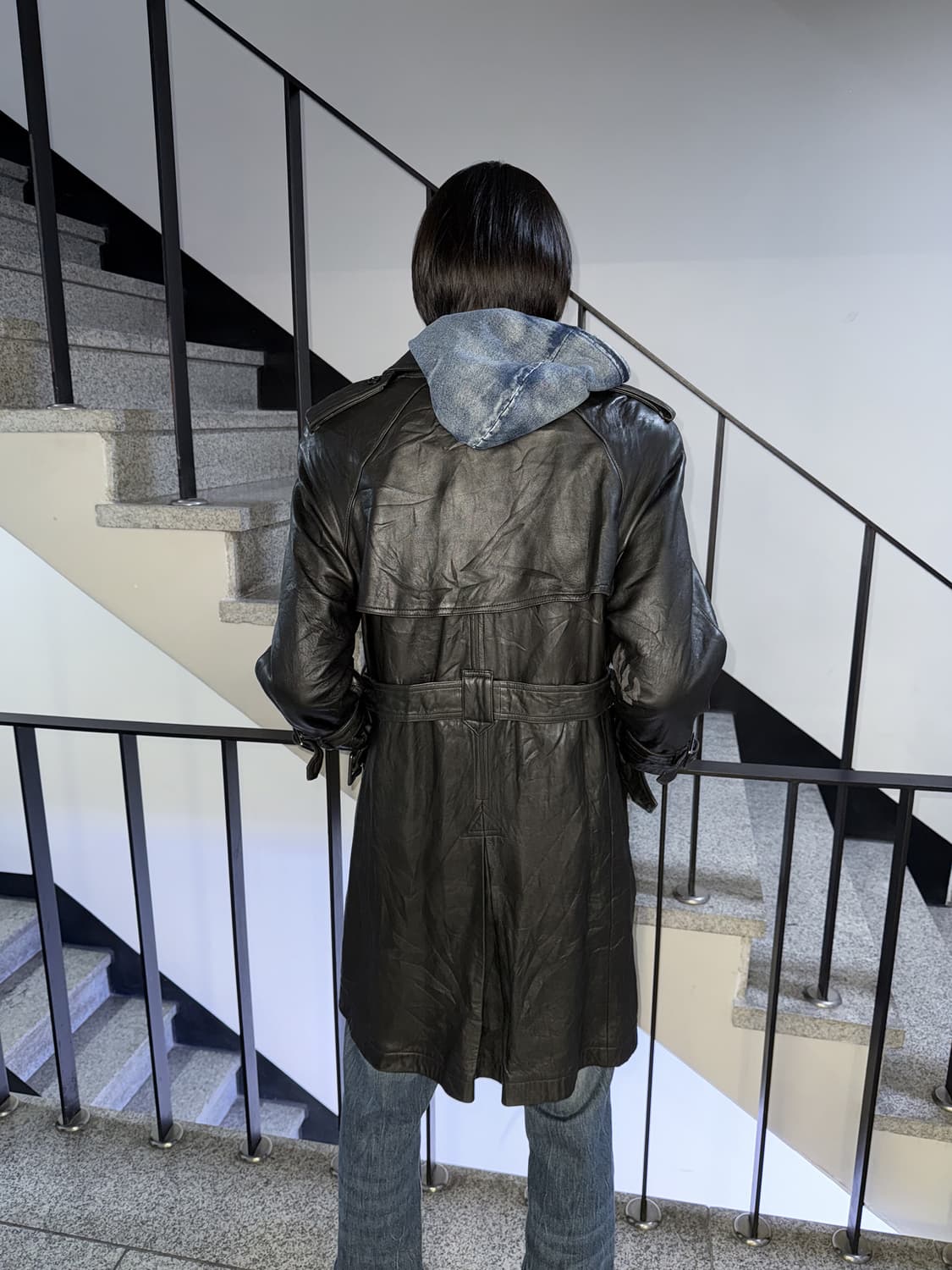 real leather double coat 상품이미지4