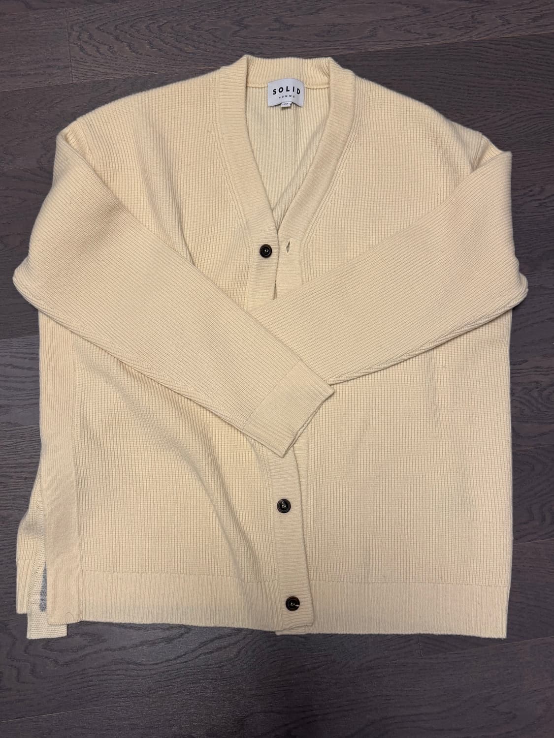 솔리드옴므 오버핏 가디건 상품이미지1