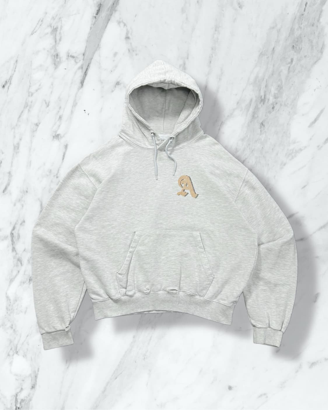 ADLV 빈티지 데미지 코튼 후드티 상품이미지1