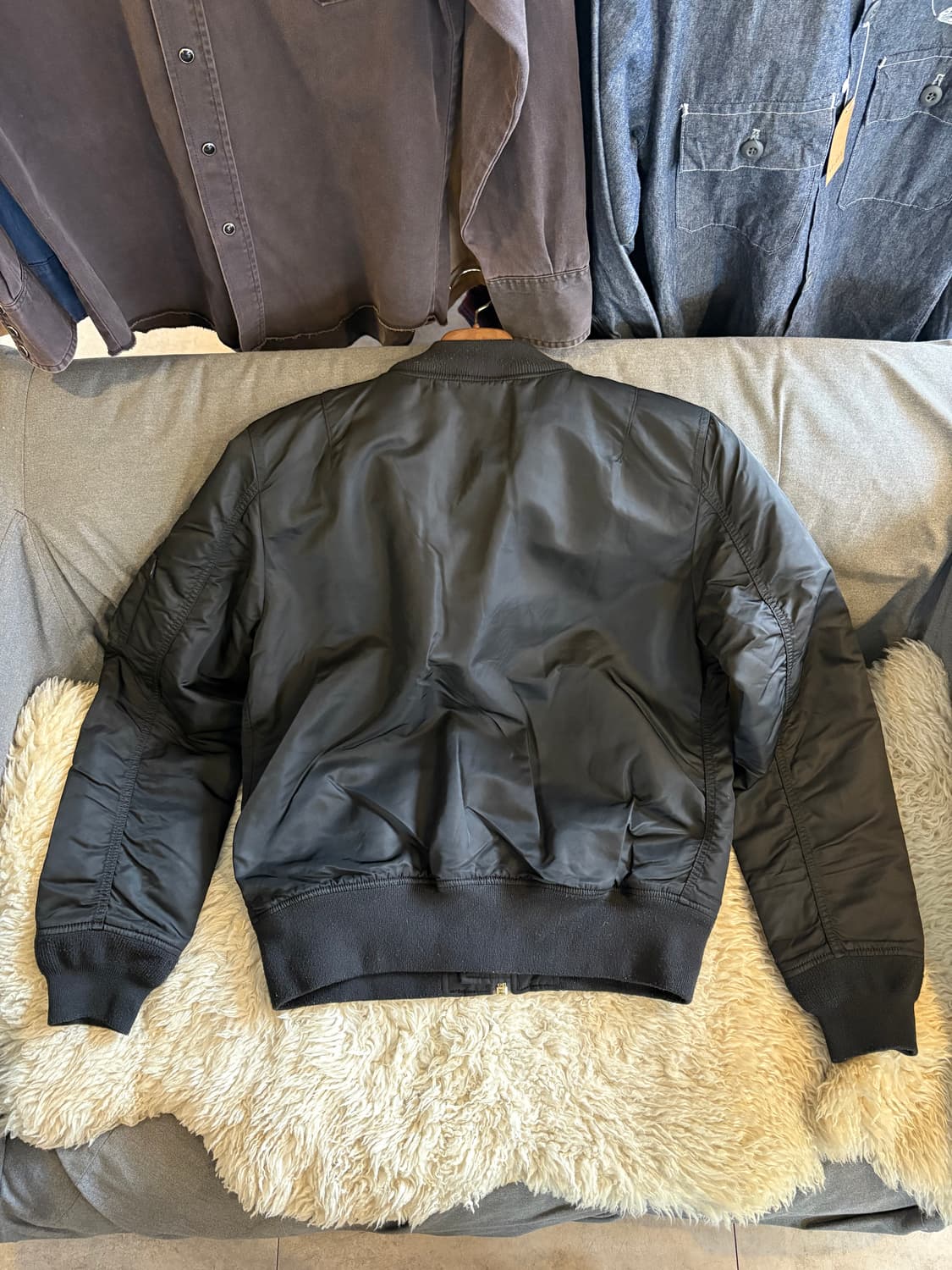 알파 인더스트리 ma-1 항공점퍼 블랙 상품이미지6