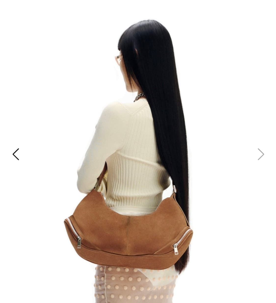 오소이 카고 호보백 라지 누벅 탠 osoi cargo hobo bag 상품이미지4