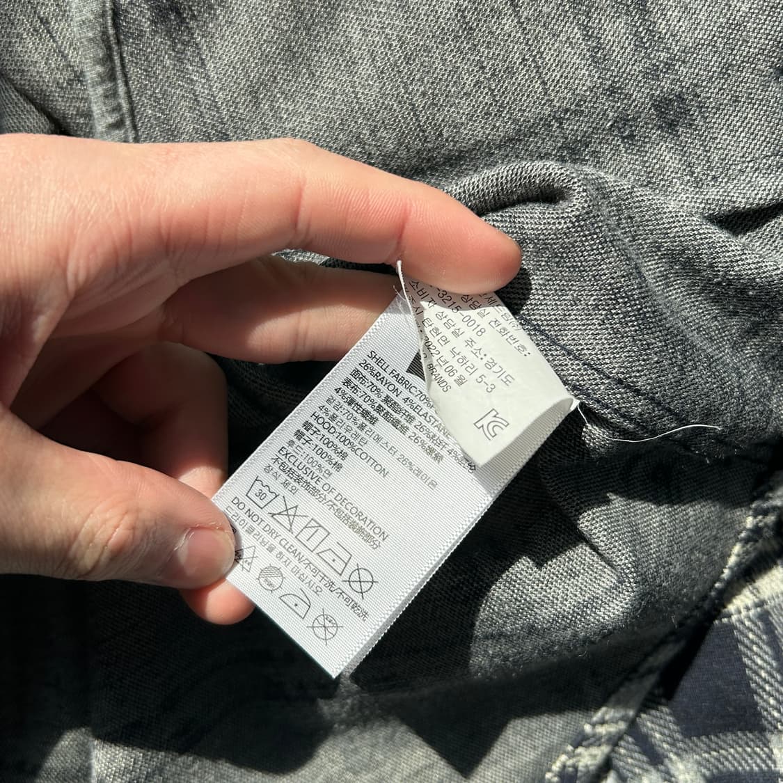 리바이스 체크 패턴 후드 셔츠 상품이미지9