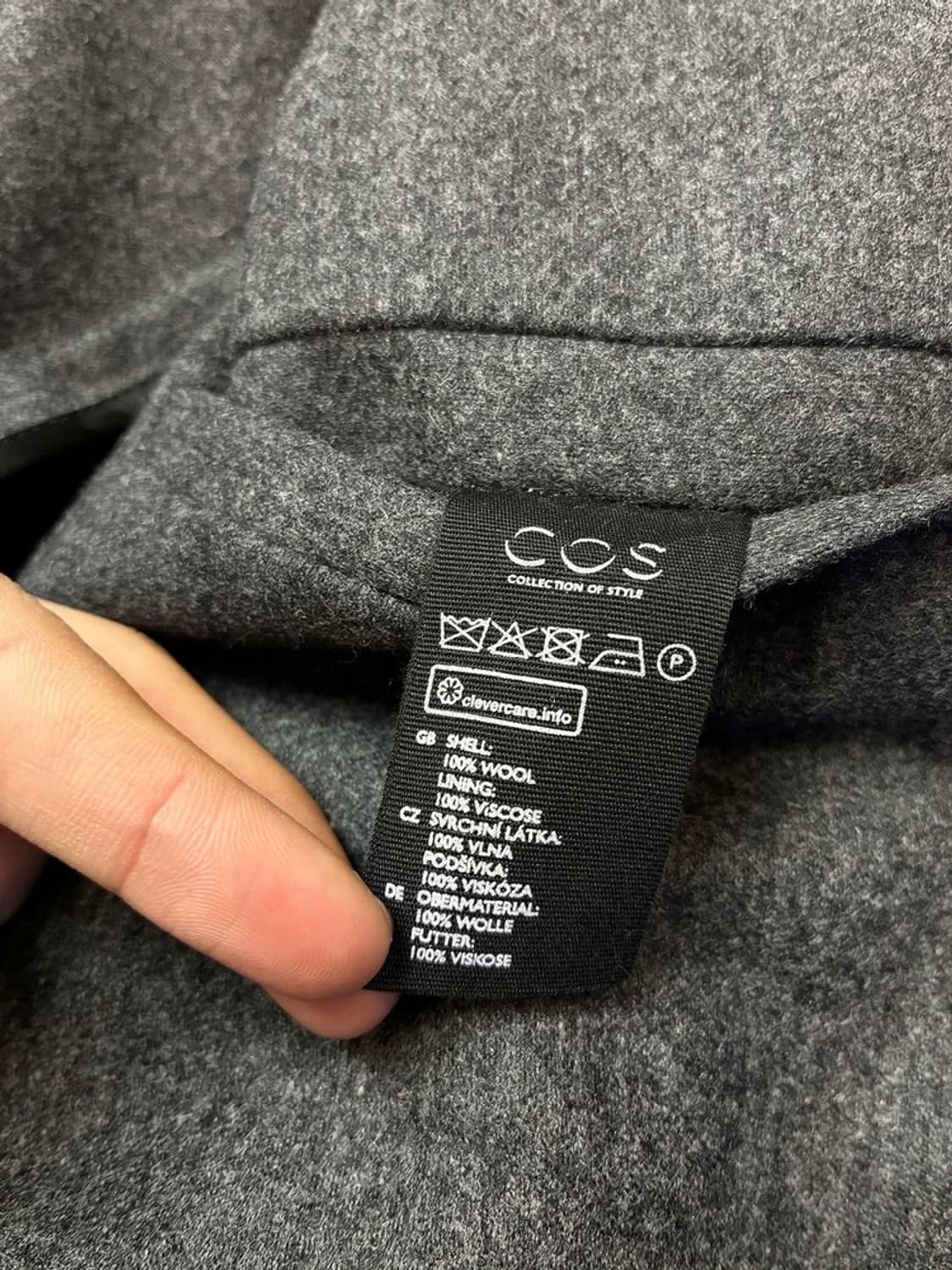 코스 COS 미니멀리즘 100% 울 블레이저 싱글 자켓 PN5754 상품이미지6