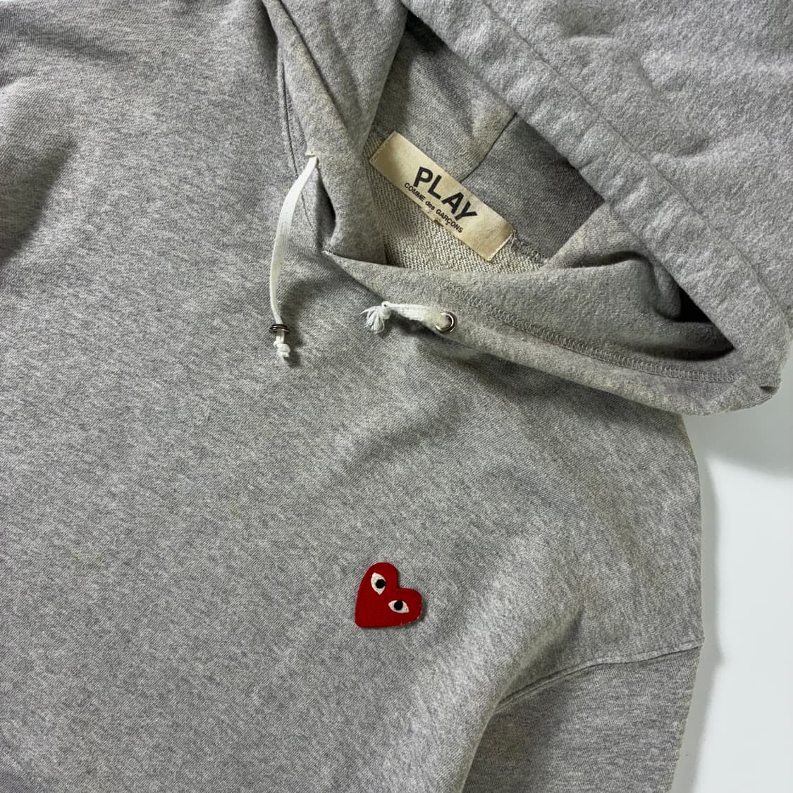 Comme des Garçons  꼼데가르송 하트와펜 그레이 후드티 상품이미지3
