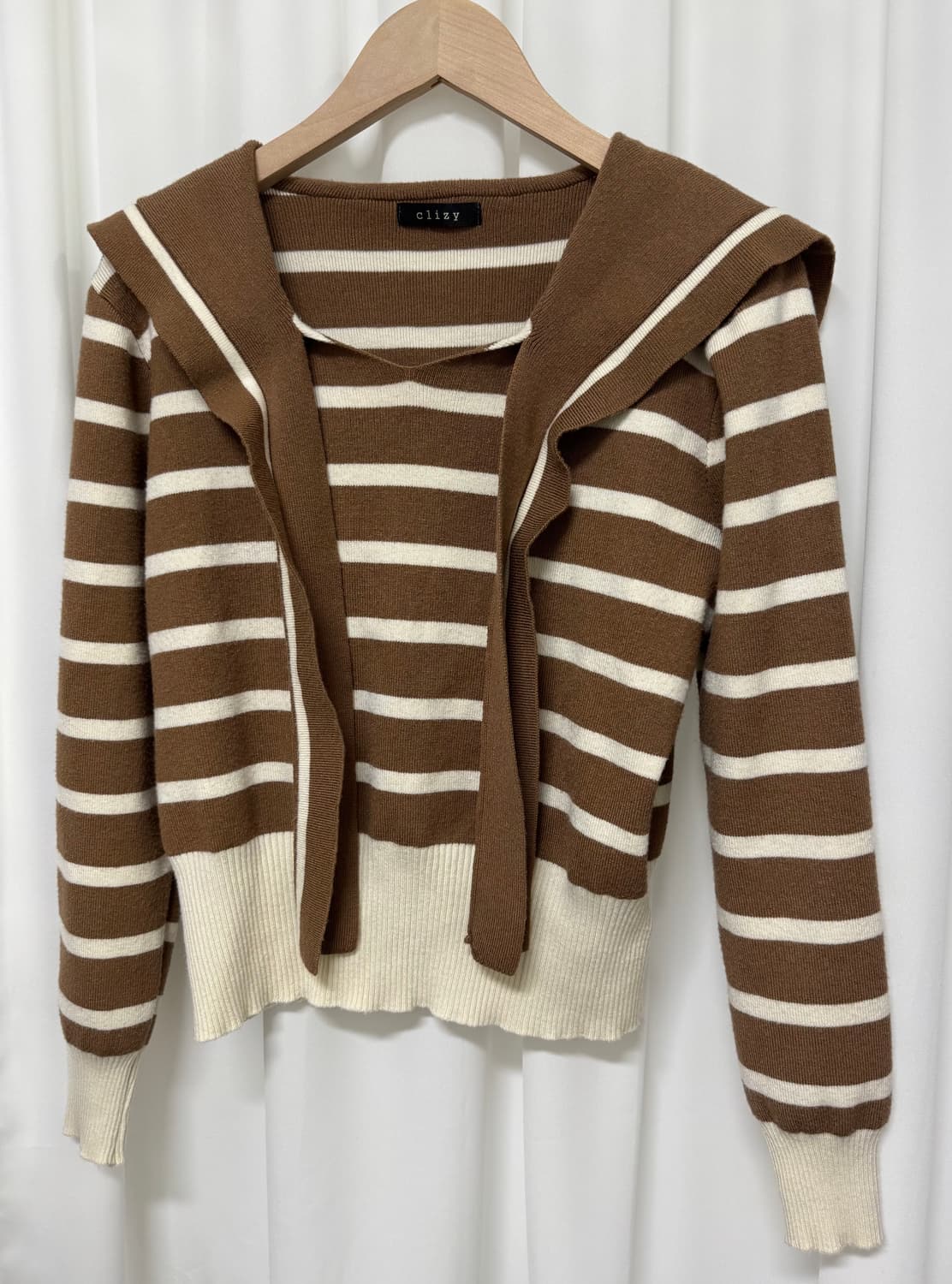 clizy클리지 세일러카라 비스코스 니트 상품이미지3