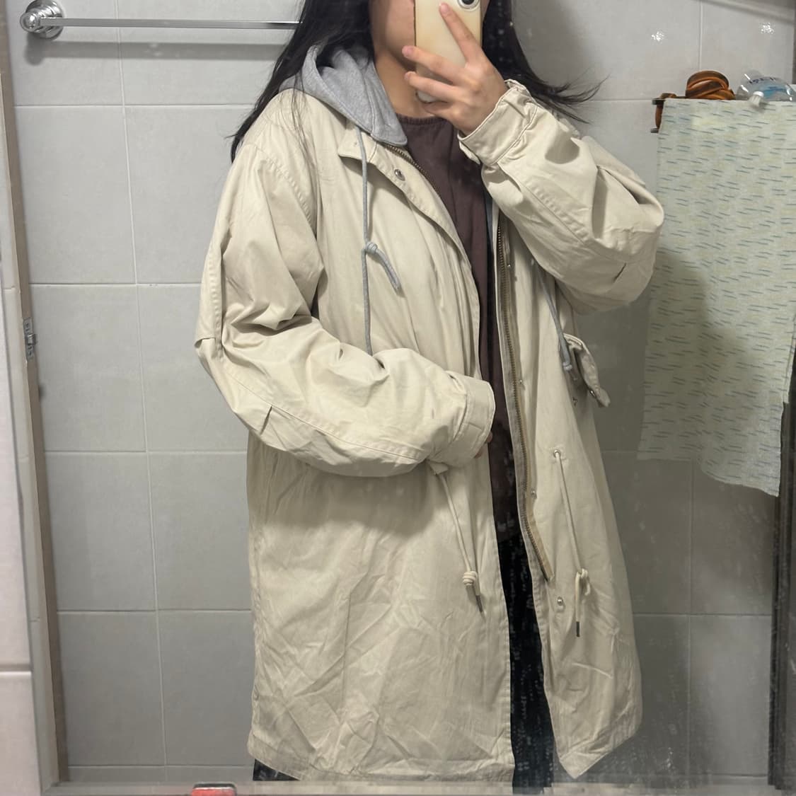 프리즘웍스 m-65 피쉬테일 후드 자켓 (라이트베이지) 상품이미지2