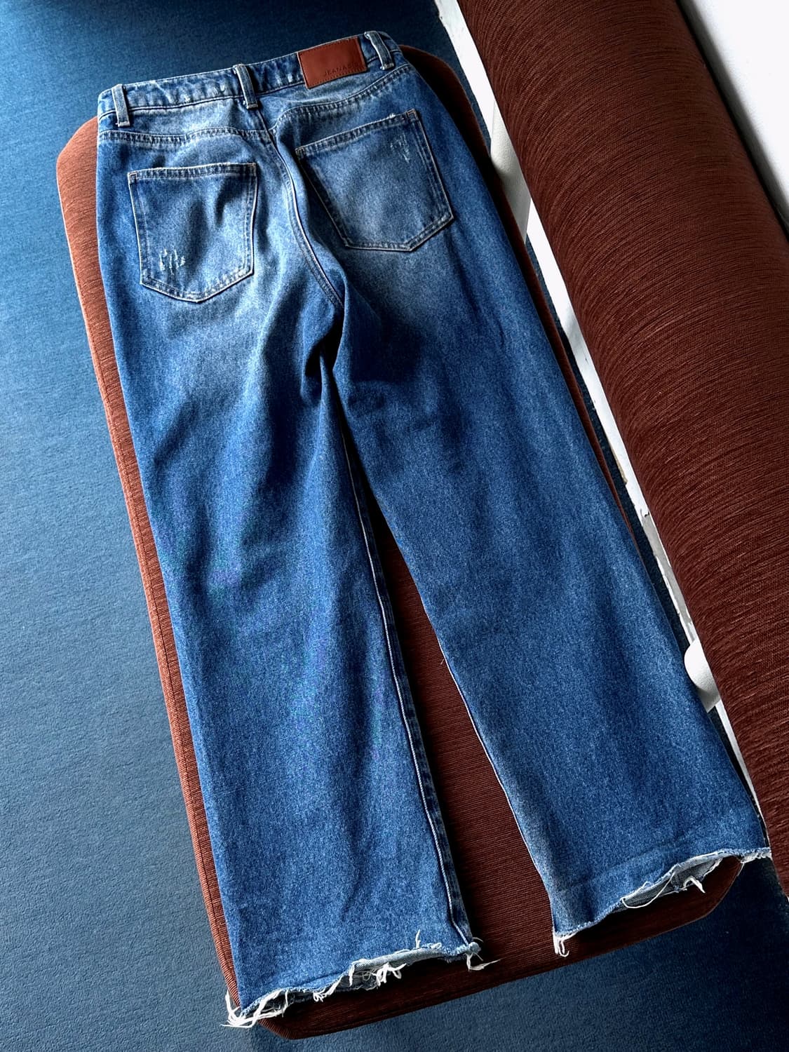 Rework design denim straight pants 상품이미지8