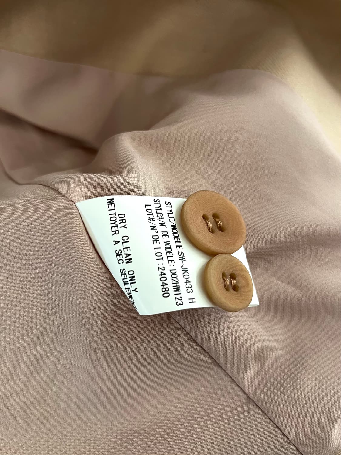 헬무트랭 핑크 베이지 자켓 상품이미지6