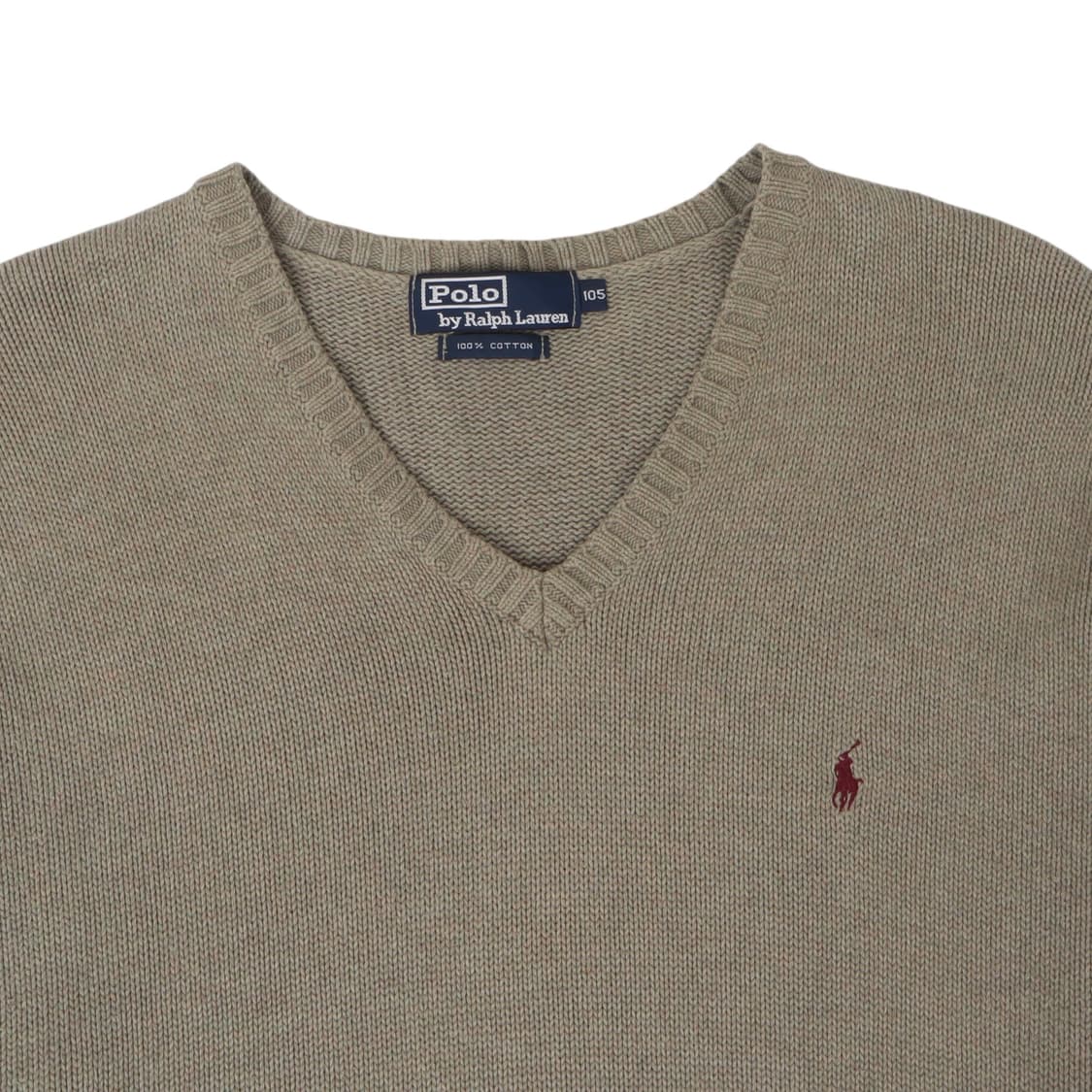 폴로 랄프로렌 카키 브이넥 니트 상품이미지2