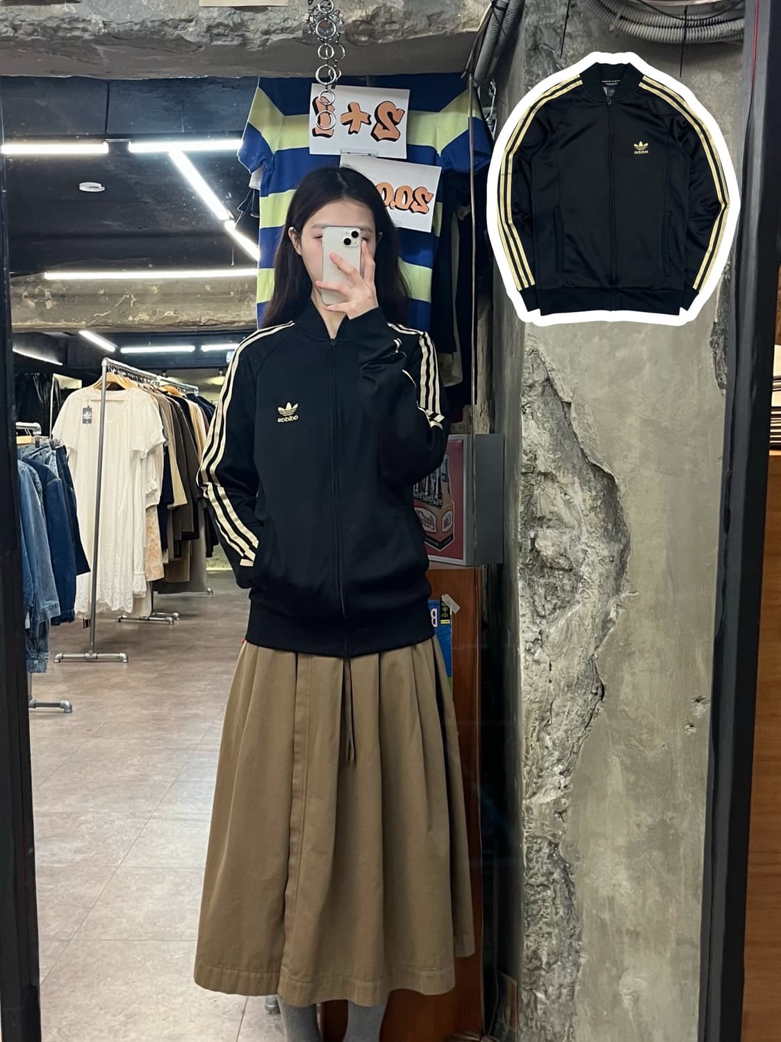 아디다스 슈퍼스타 져지 블랙 골드 100 #csz3839 상품이미지1