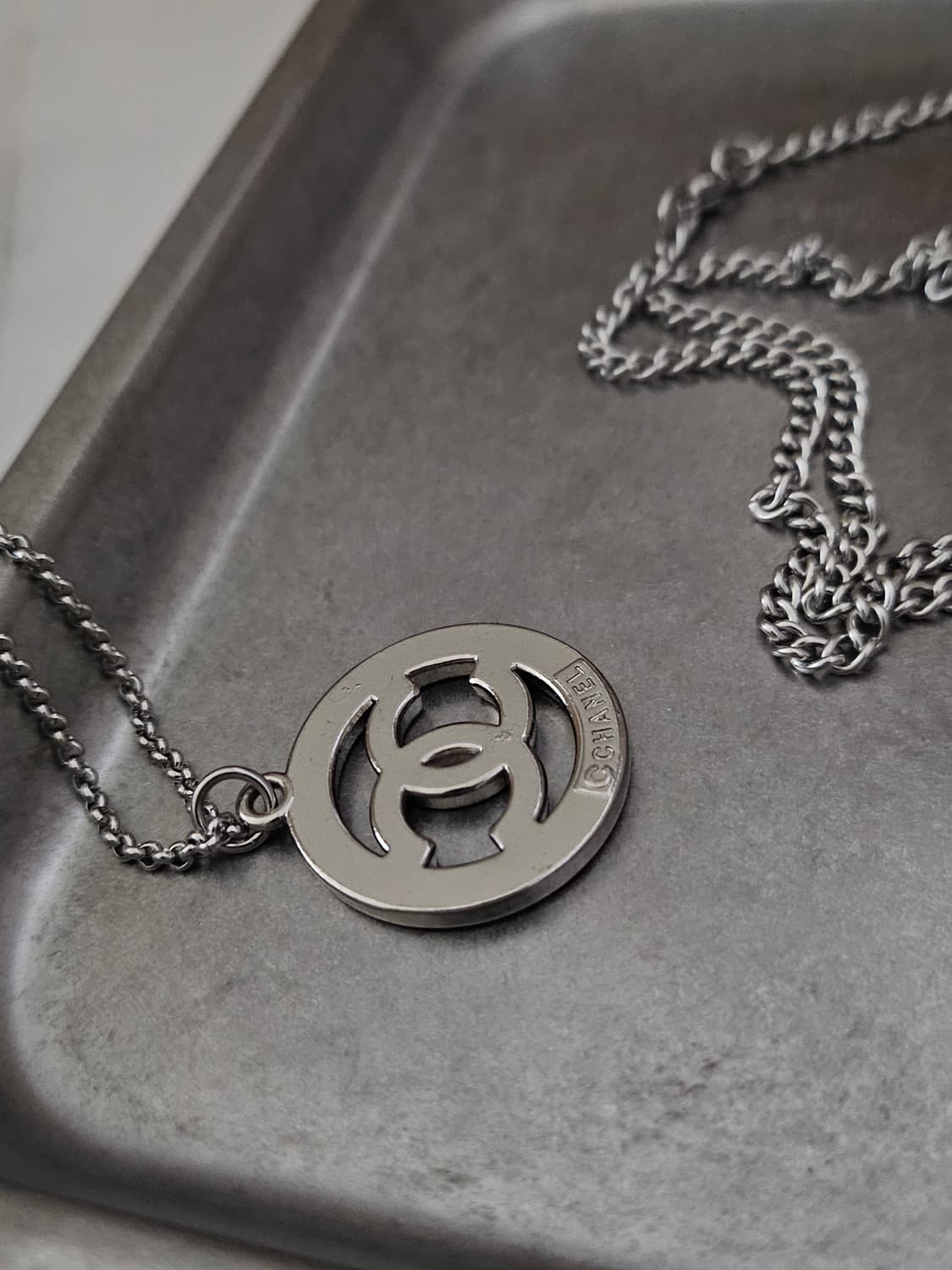 66 샤넬 빈티지 정품 목걸이 업사이클링 써지컬체인 상품이미지4