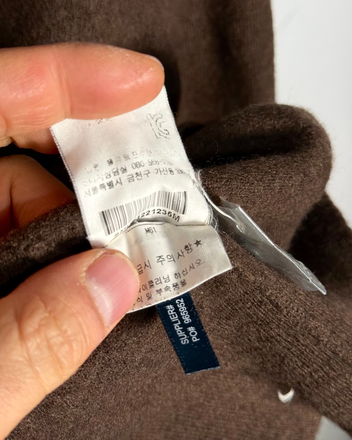 00’s 폴로 랄프로렌 메리노 울 폴로셔츠 M [브라운] 상품이미지6