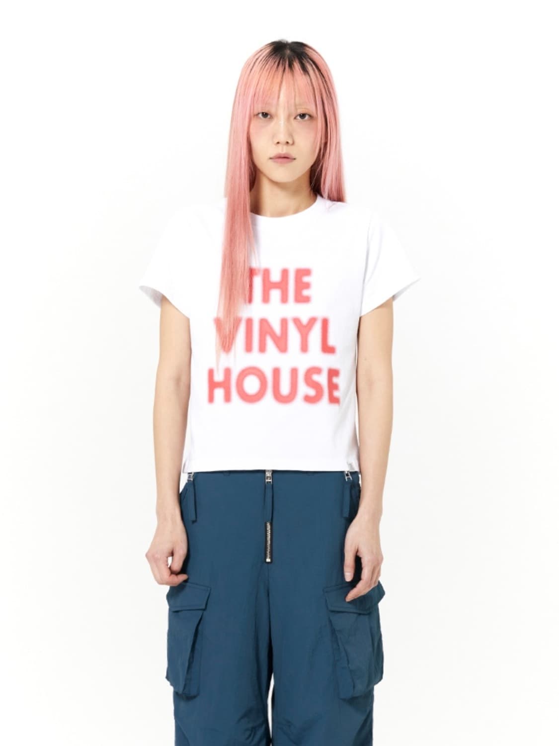 [더바이닐하우스] spray logo tee white S 상품이미지3