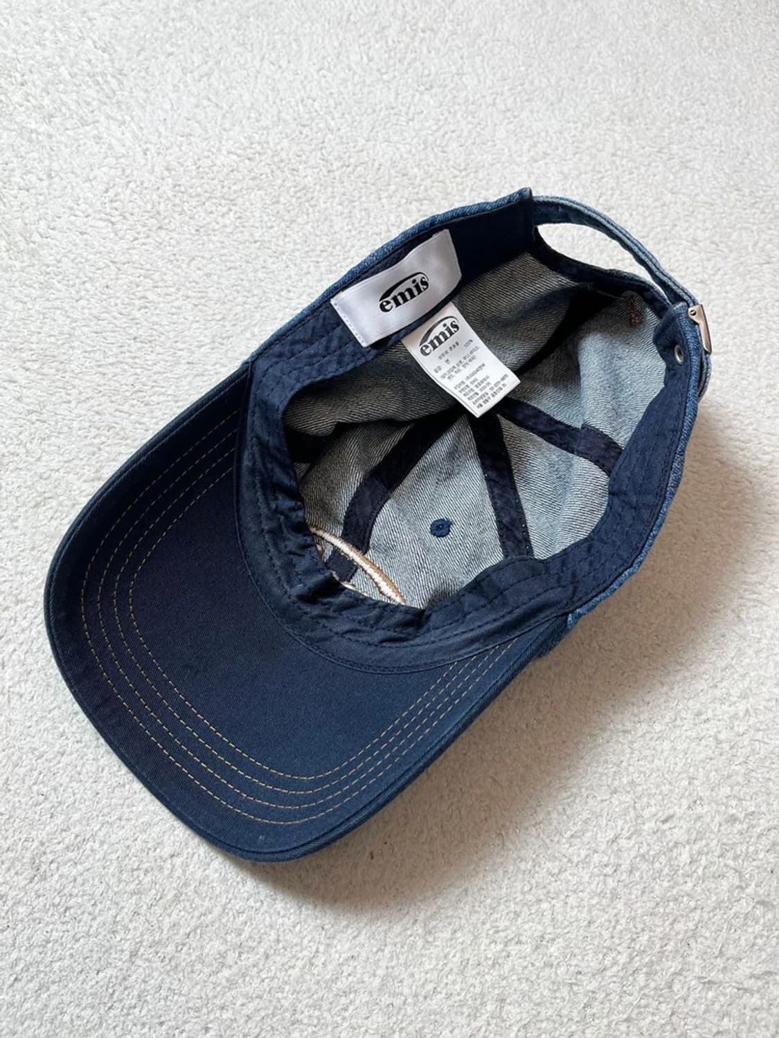 이미스 24FW 워시드 데님 볼캡 A1815 상품이미지7