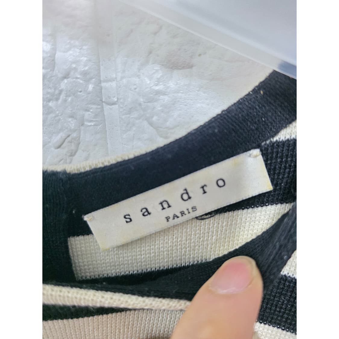 산드로 Sandro 스트라이프 지퍼 니트 상품이미지2