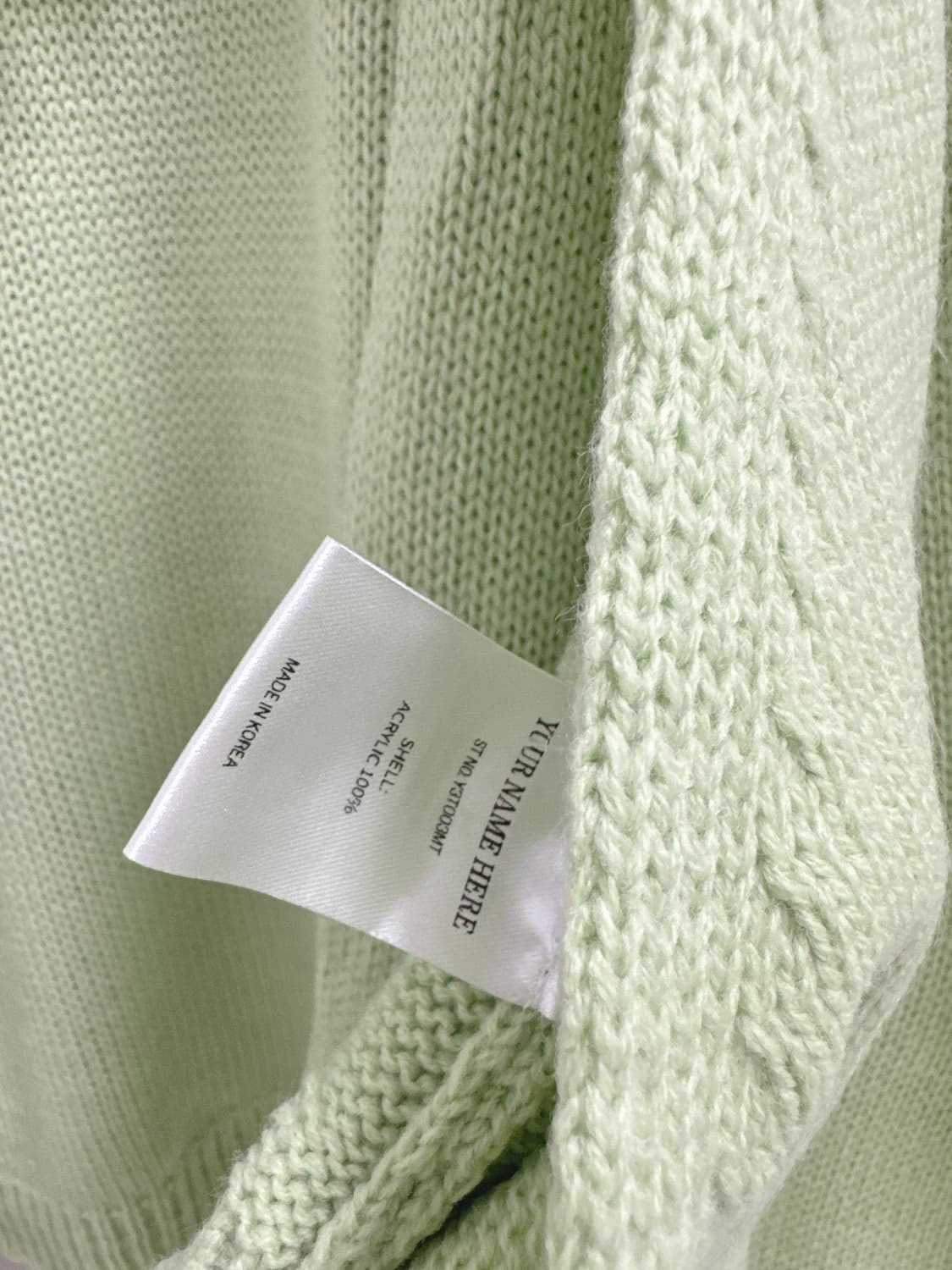 유어네임히어 볼레로 가디건 니트 슬리브리스 셋  상품이미지6