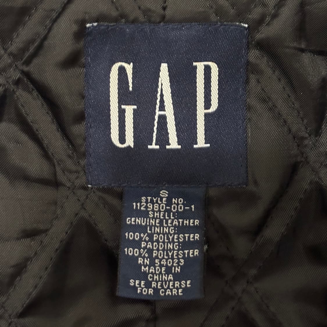 90s 갭 가죽 피코트 상품이미지4