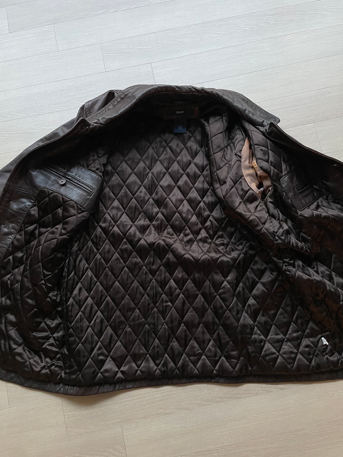 90s 올드갭 레더 카코트 브라운 gap carcoat 상품이미지7