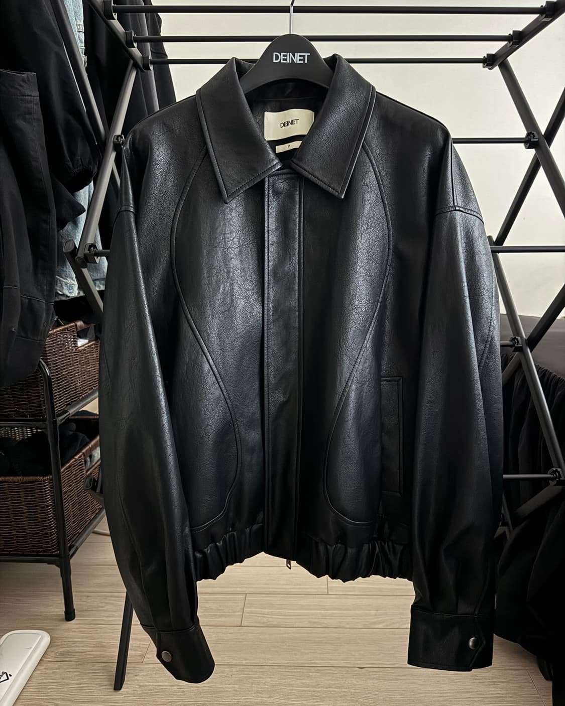 다이닛 FRINGE CURTAIN LEATHER JACKET 상품이미지6
