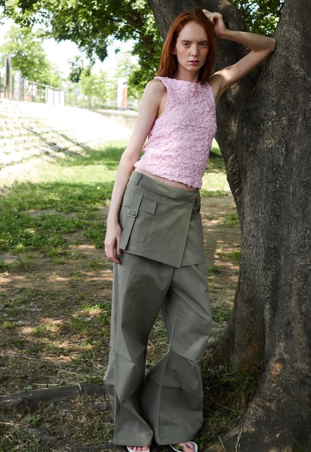 (아이브 레이 착용) 세릭 투웨이 스커트 팬츠 상품이미지3