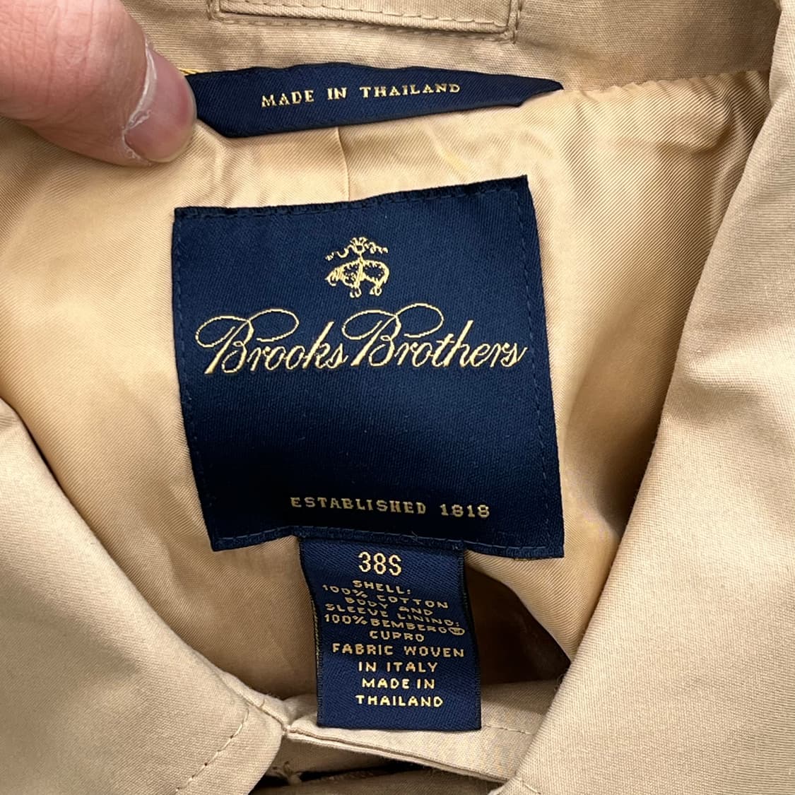 브룩스브라더스 베이지 맥코트 r3130 상품이미지7