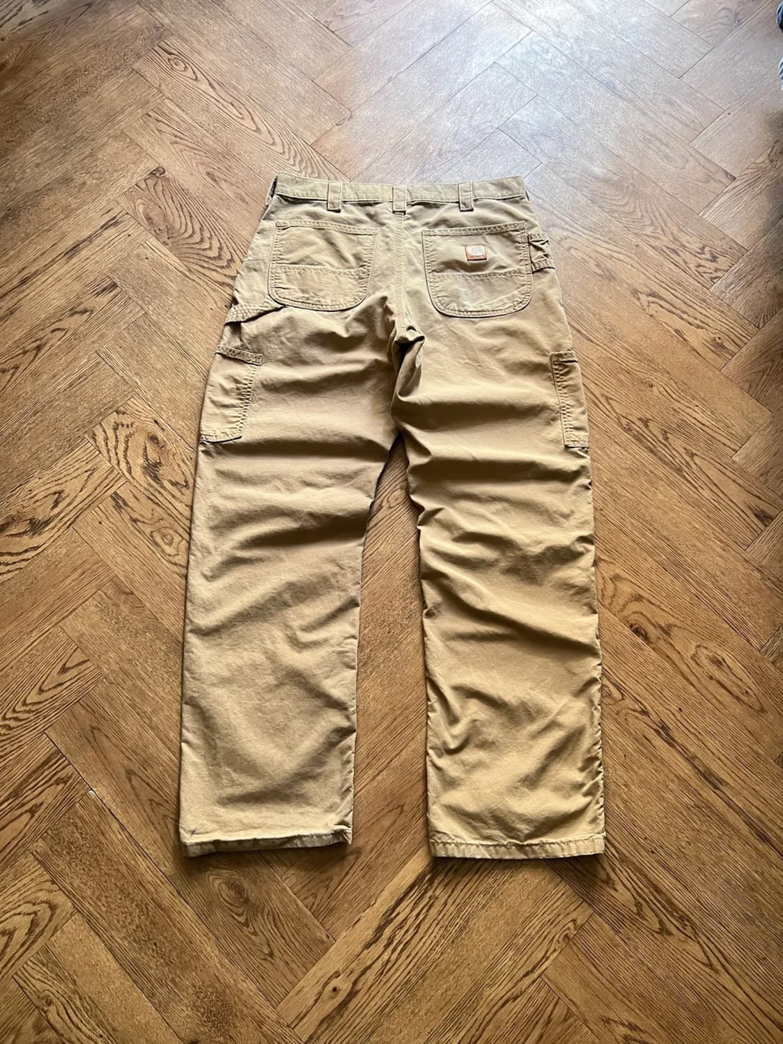 [32]칼하트 USA 베이지 싱글니 카펜터 워크 팬츠 상품이미지1