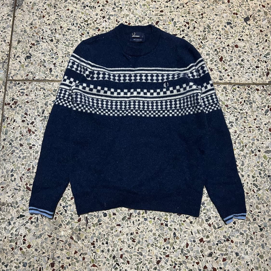 프레드페리 램스울 패턴 니트 상품이미지1