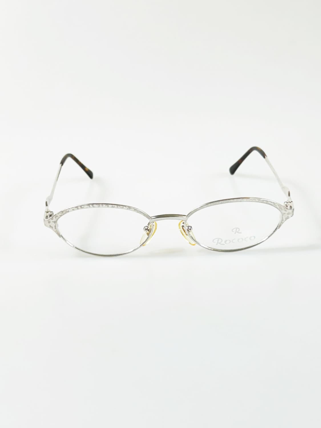 90s ROCOCO 실버 슬림 오벌 프레임 빈티지 안경 상품이미지2