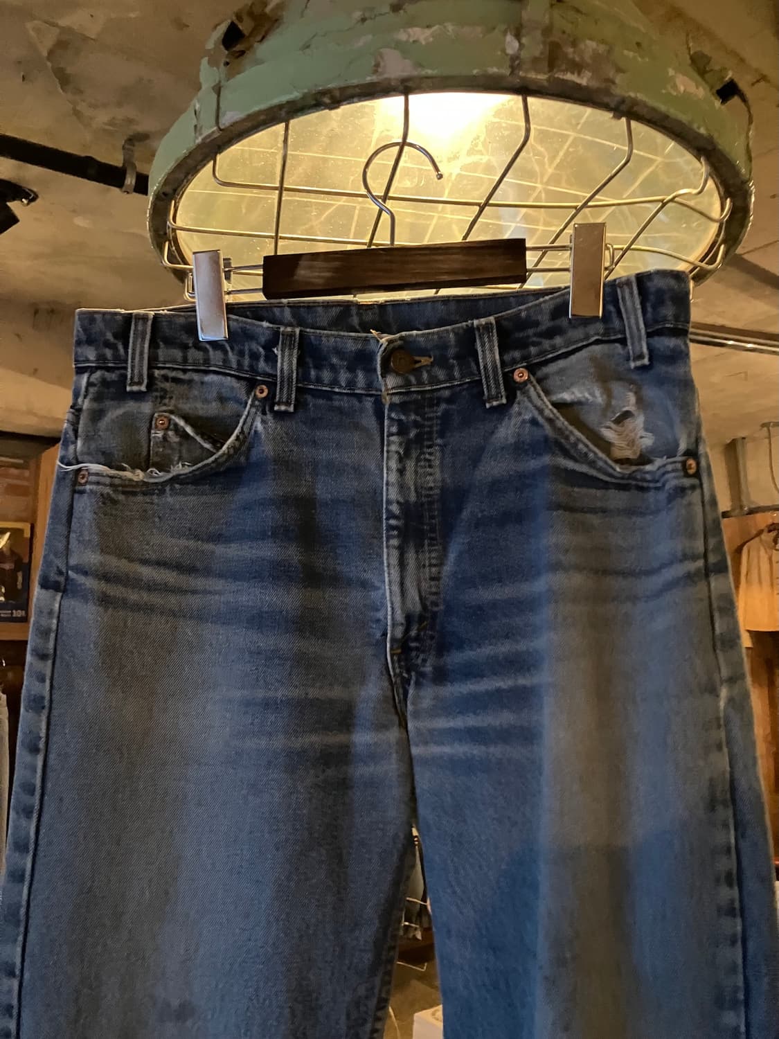 90s USA Levis 505 Orange Tab Denim Pants 상품이미지3