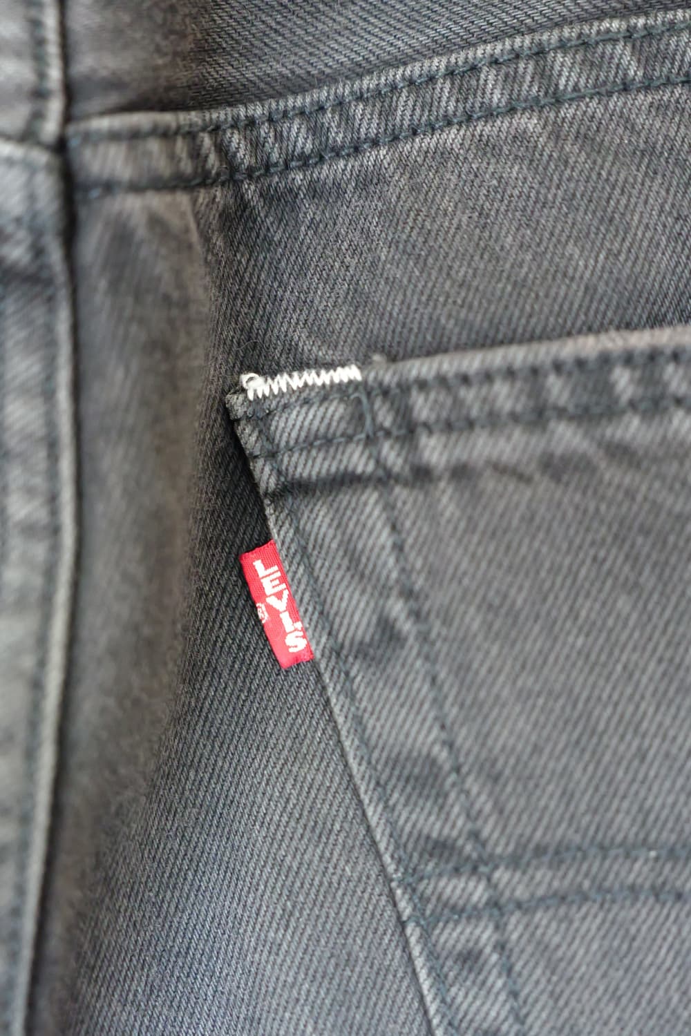 리바이스 501 프리미엄 흑청 데님 31x28 상품이미지5