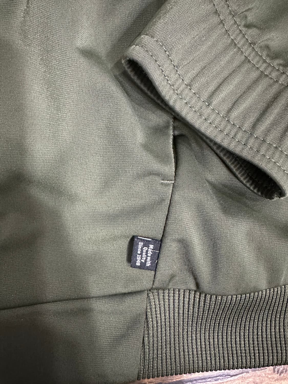 PUMA 푸마 집업 트레이닝 XL 105 카키 배색 자켓 상품이미지6