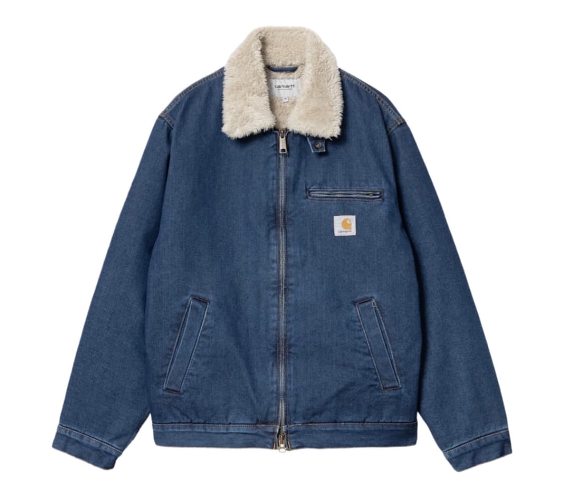 S 칼하트 헤럴드 자켓 블루 스톤 워시드 미개봉 판매 상품이미지1