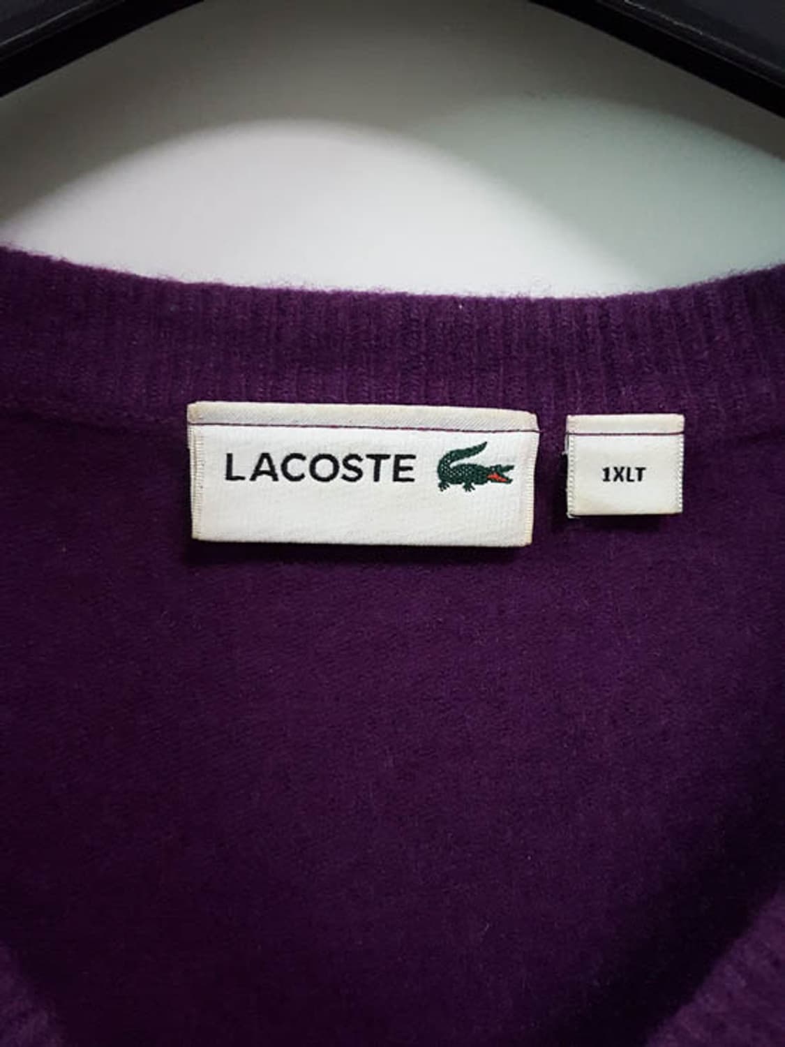 라코스테 DEVANLAY 남성 울 니트 퍼플110~115 상품이미지4