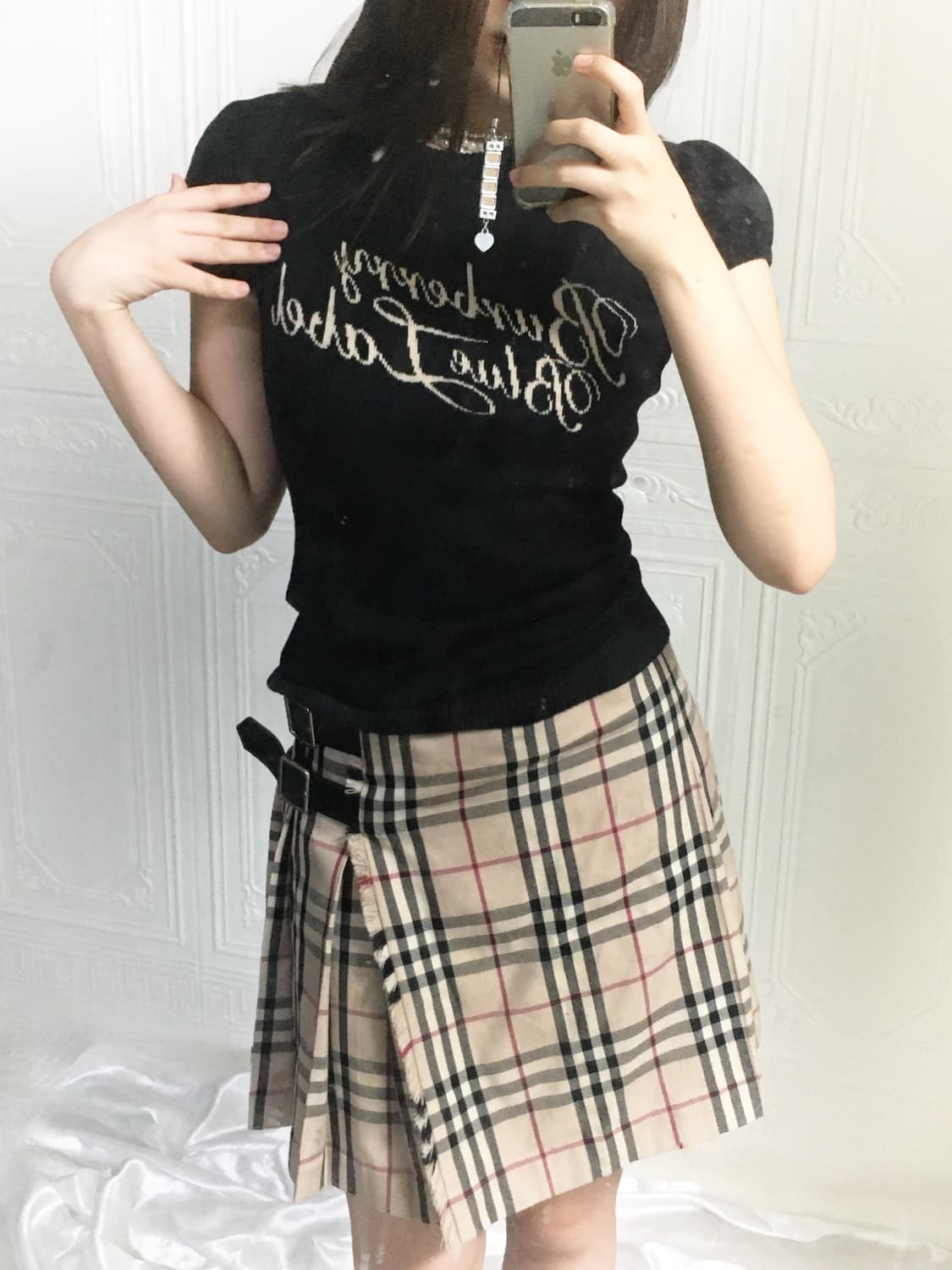 버버리 블루라벨 버클 스커트 상품이미지6
