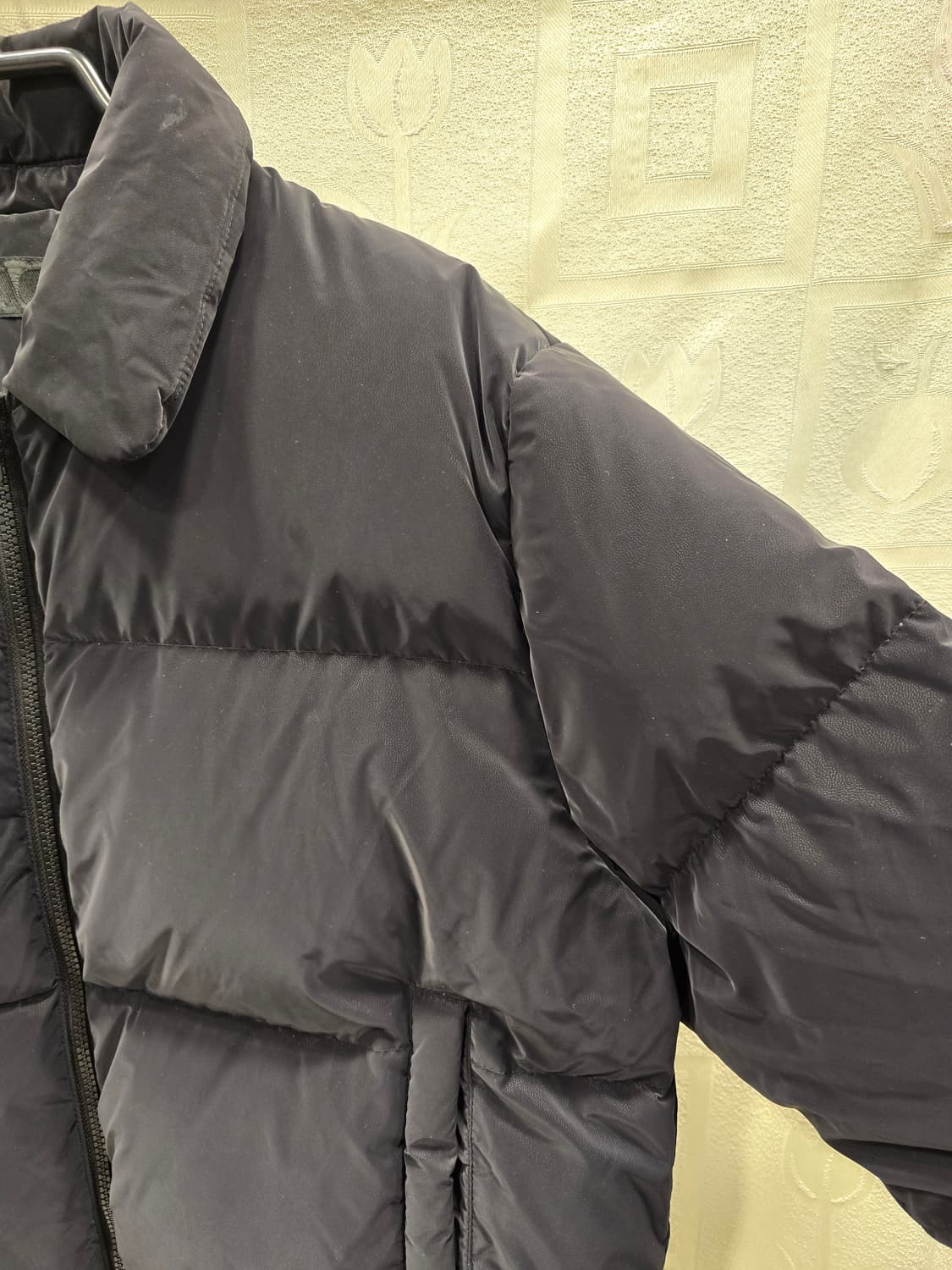 플랙 PLAC 블랙 크롭 다운패딩 점퍼 M 상품이미지4