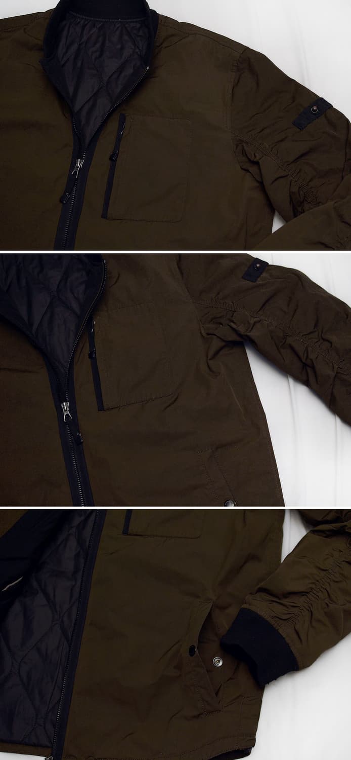 시리즈 (series) 셔링 슬리브 MA-1 집업 퀼팅 자켓 (105) 상품이미지8