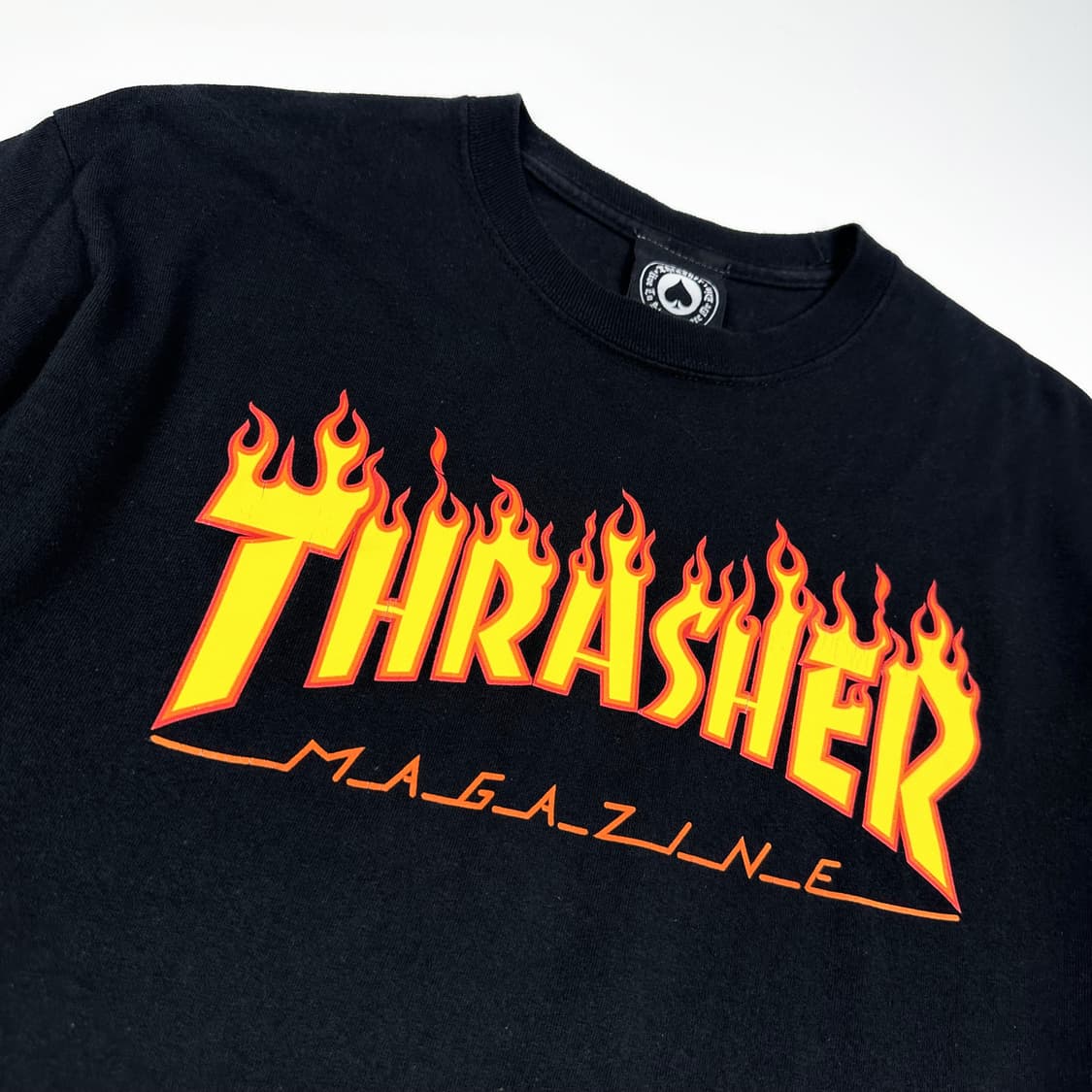 트레셔 플레임 불꽃 로고 블랙 롱슬리브 (M) 상품이미지3