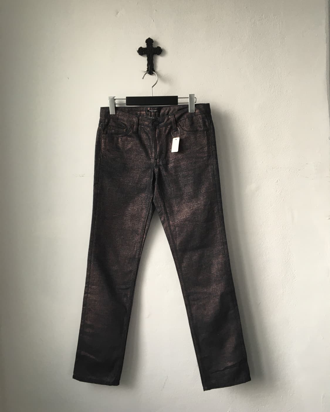 Glitter washing coating pants 상품이미지1