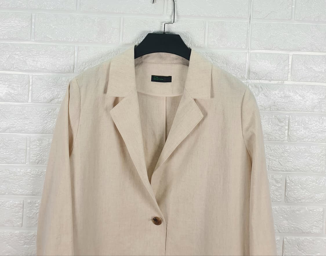 [90]베네통 린넨 자켓 상품이미지4