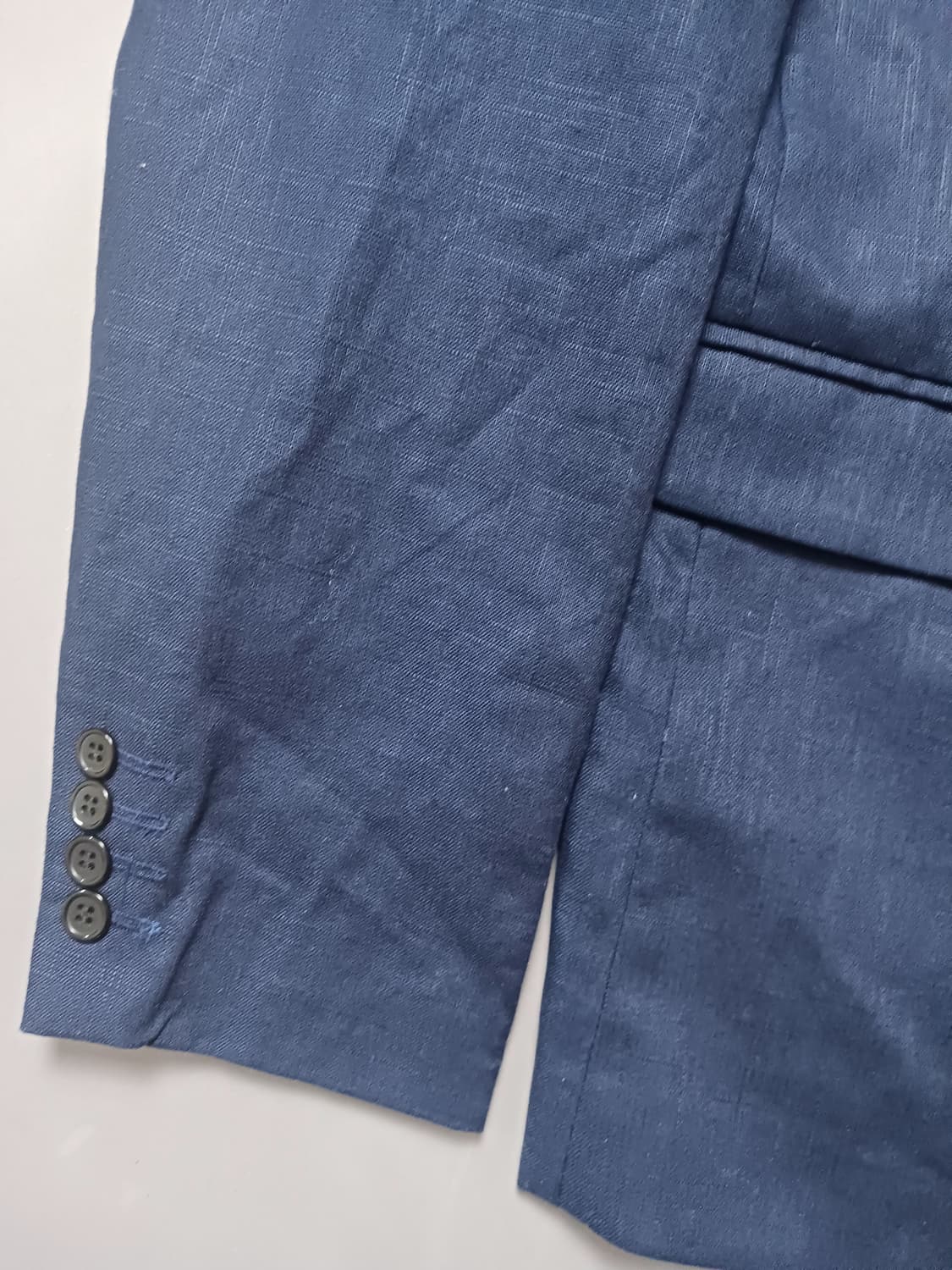 [2XL] 패턴 린넨 투버튼 블레이저 자켓 상품이미지4