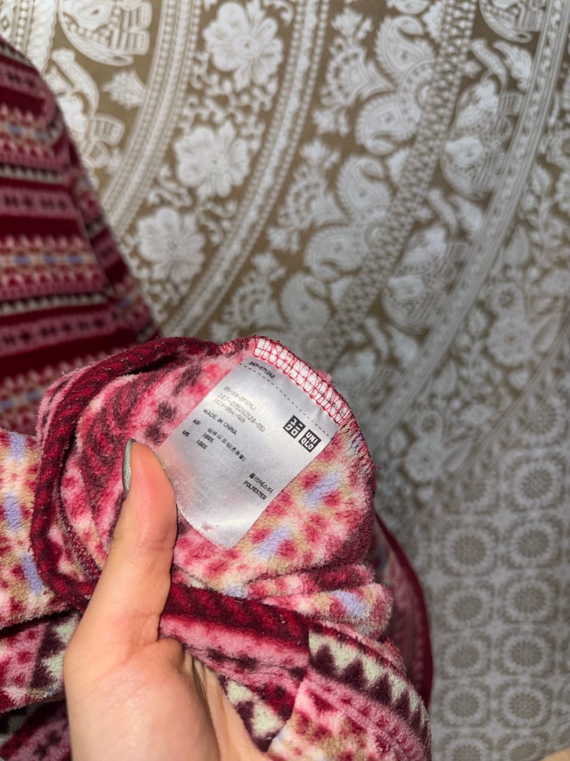 유니클로 핑크 에스닉 후리스  상품이미지7