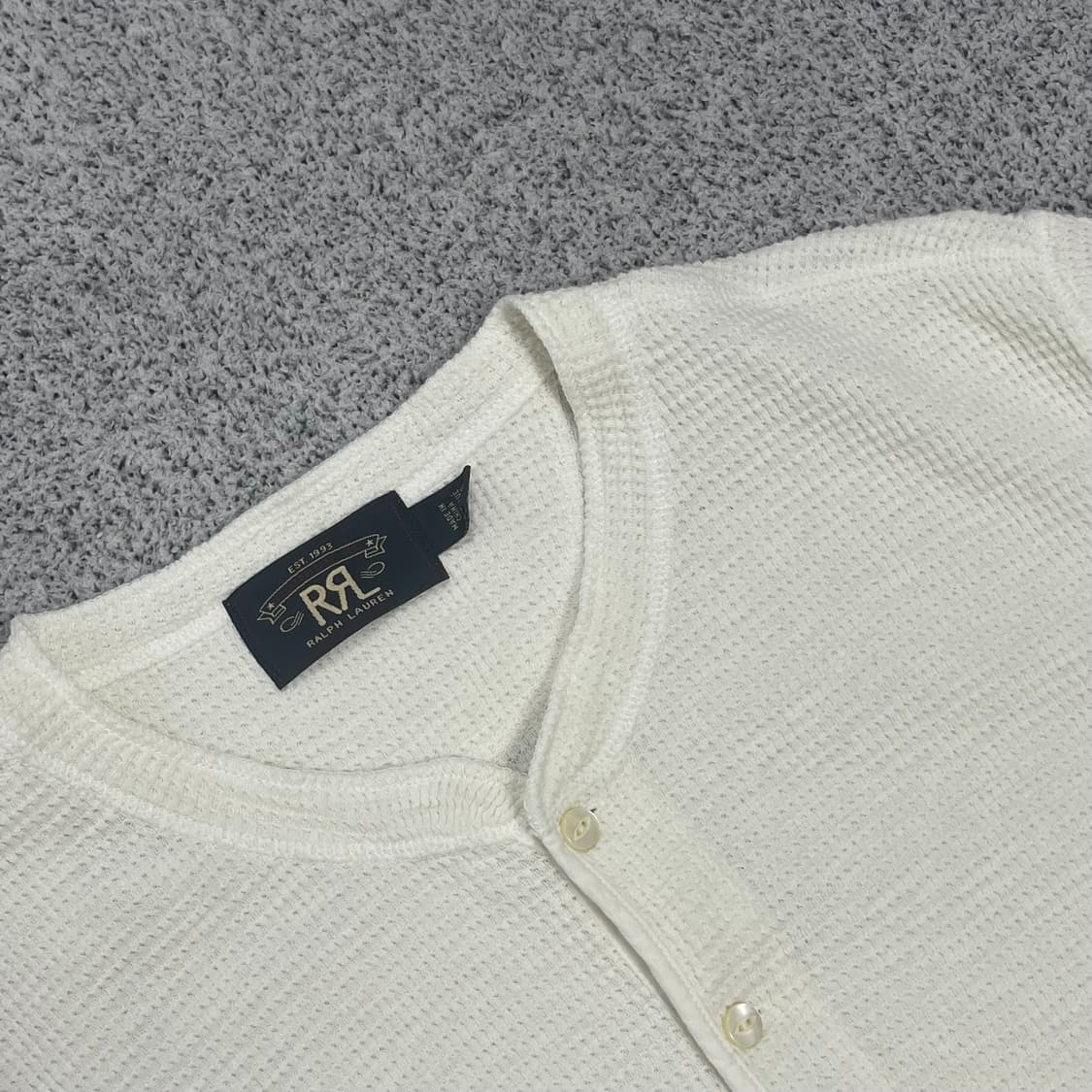 더블알엘 헨리넥 와플 반팔티  상품이미지2