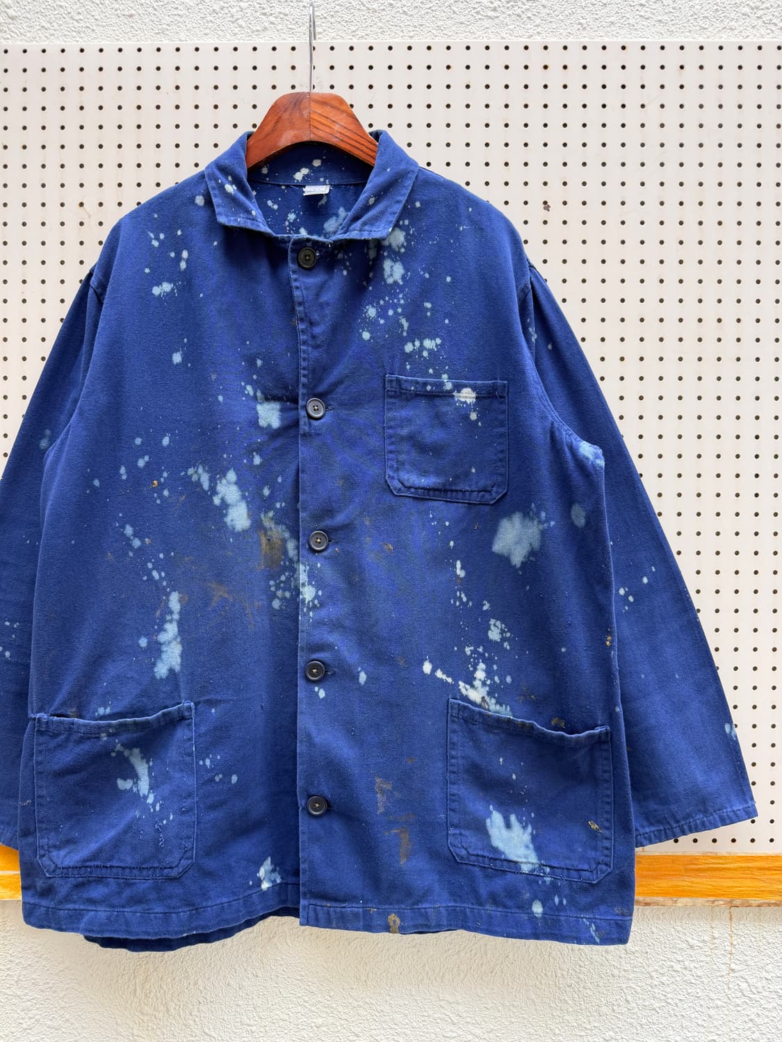 1980s DISTRESSED BLEACH FRENCH 프렌치워크자켓 상품이미지4
