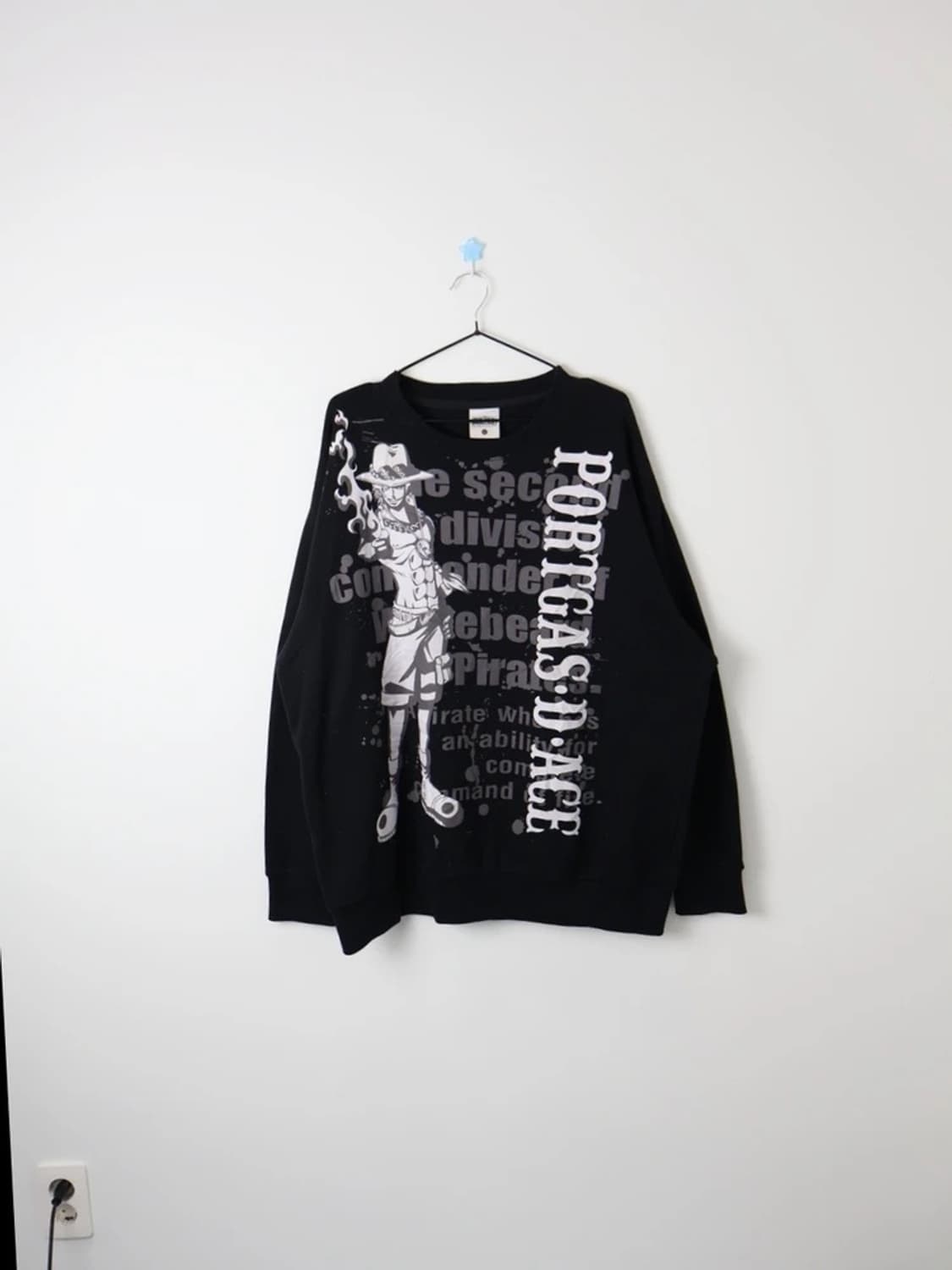 One Piece Portgas D. Ace Print Sweatshir 상품이미지1